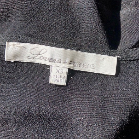 LOVERS + FRIENDS • Vision Long Sleeve Black Bodysuit XS - Picture 2 of 2